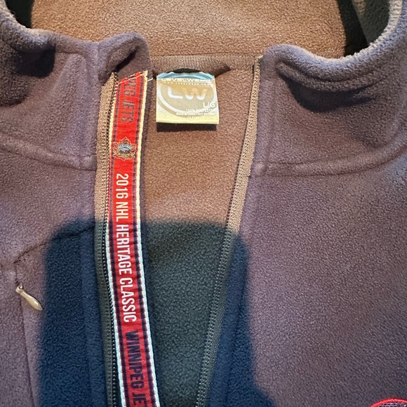 Men’s Size Large Winnipeg Jets Fleece Jacket 2016 Heritage Classic - Picture 3 of 3